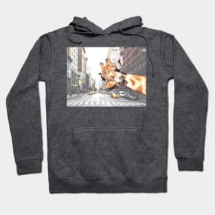 Selfie Giraffe in New York Hoodie